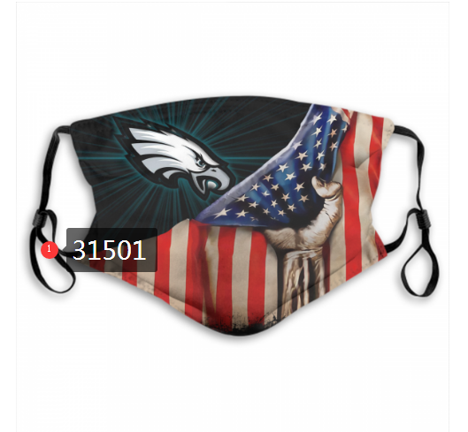 NFL 2020 Philadelphia Eagles #85 Dust mask with filter->nfl dust mask->Sports Accessory